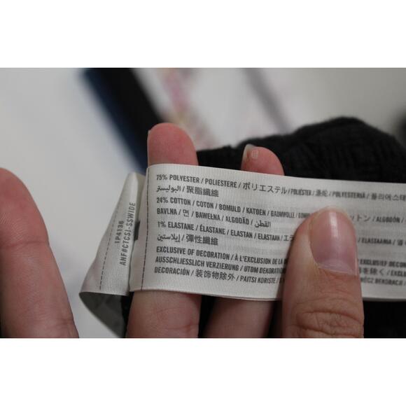 Womens Abercrombie & Fitch Black High Neckline Textured Dress Size Medium M - Picture 4 of 6